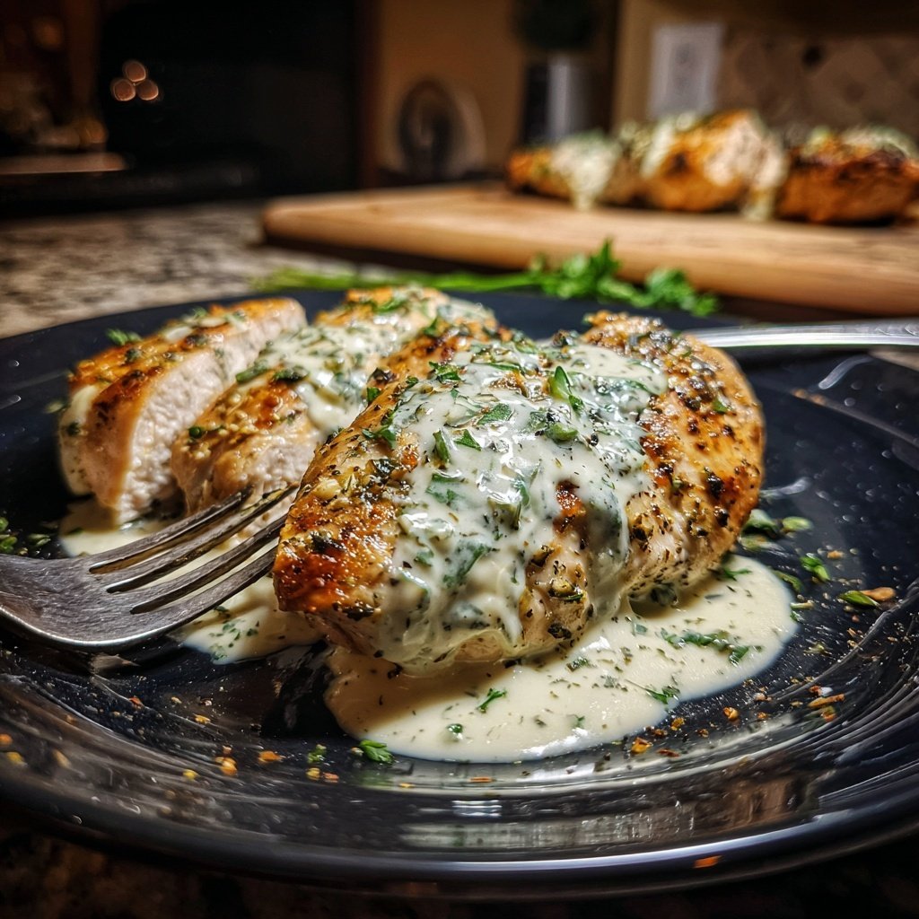 Creamy Herb Chicken With Garlic Cream Sauce