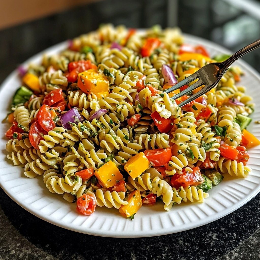 Quick Pasta Salad Lunch for Work