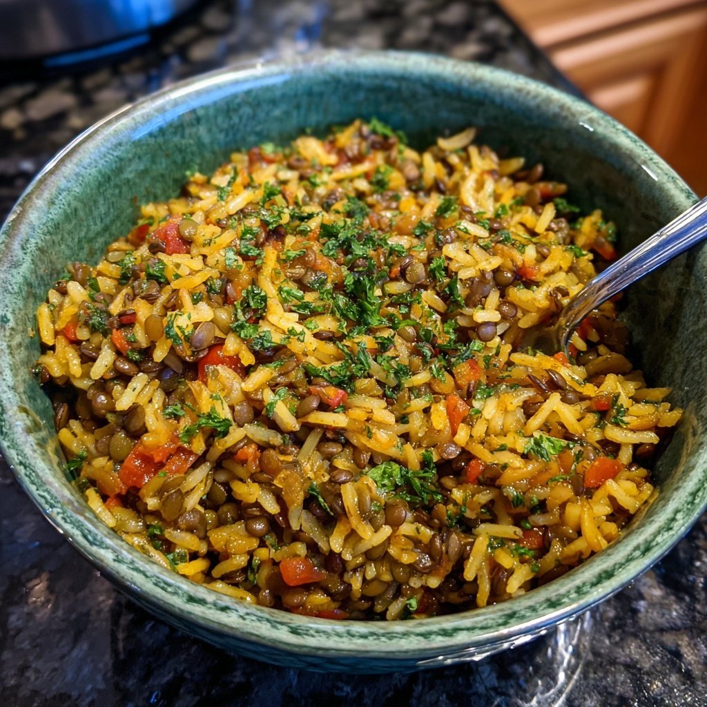 Mediterranean Lentil Rice
