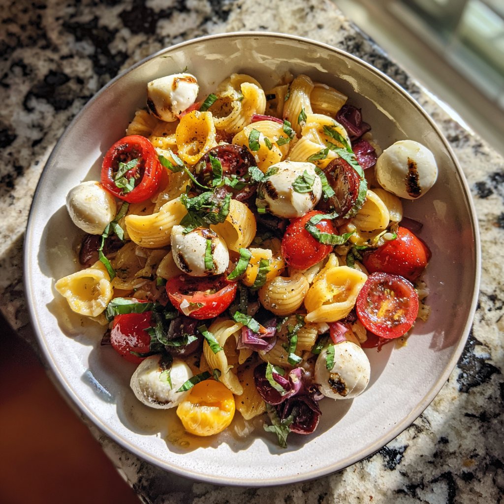 Kid-Friendly Caprese Pasta Salad Lunch