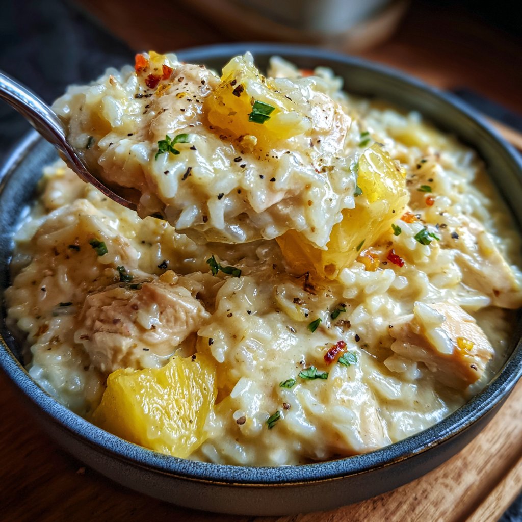 Creamy One Pot Pineapple Chicken And Rice