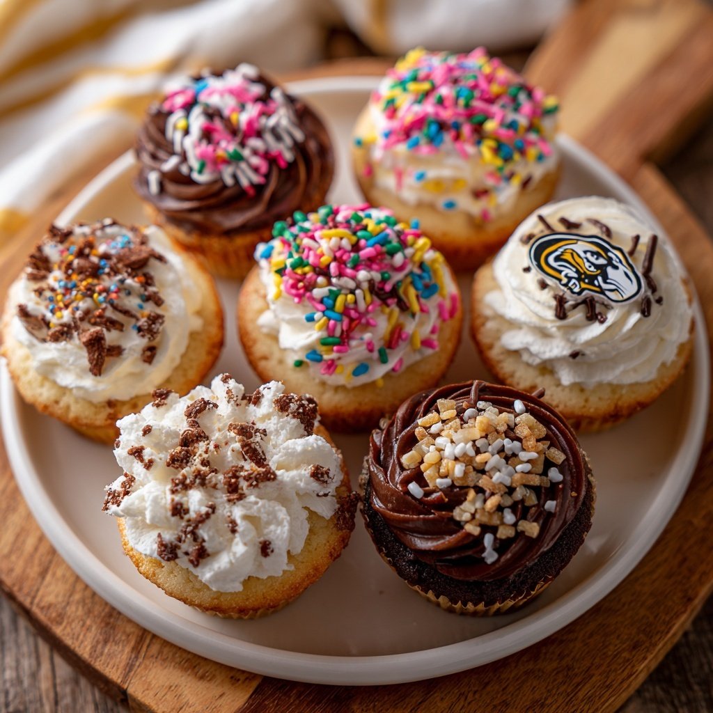 Super Bowl Desserts Mini Cupcake Platter