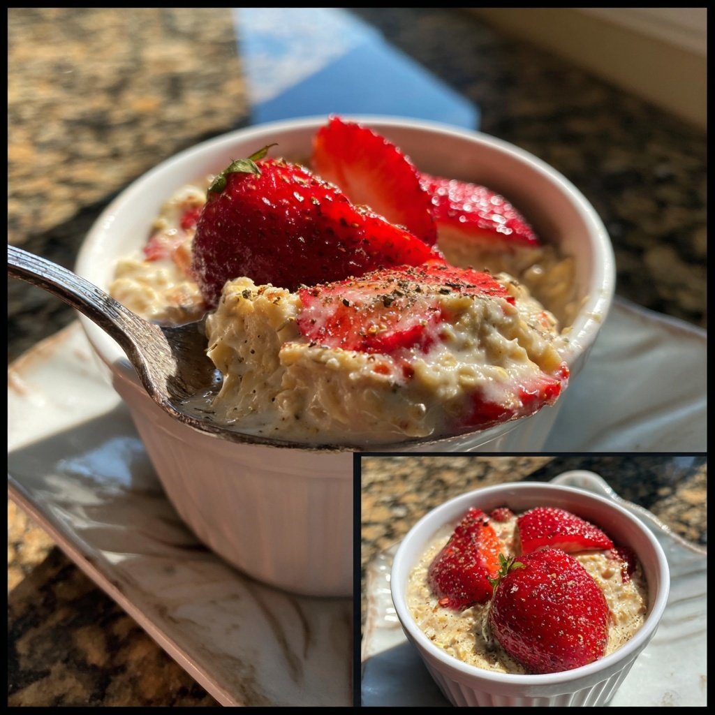 Overnight Oats With Strawberries