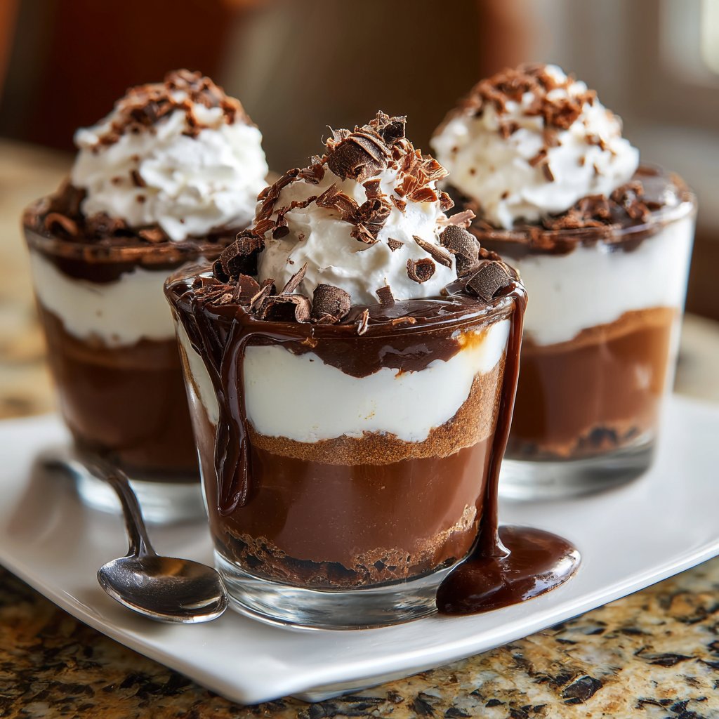 Creamy Chocolate Pudding Cups