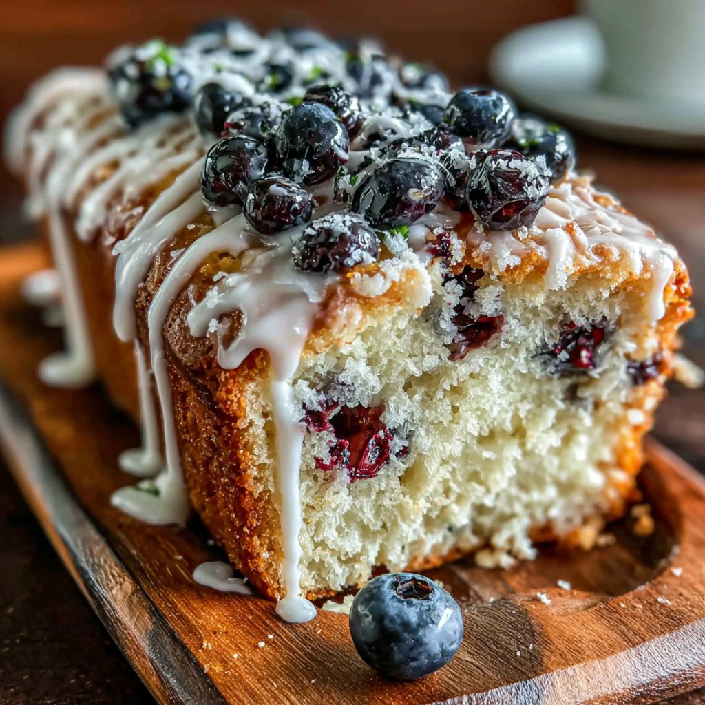 Lemon Blueberry Snack Cake