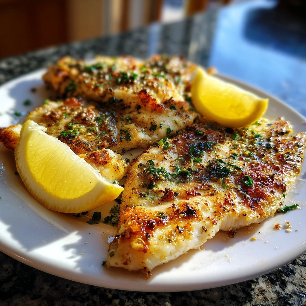 Healthy & Light Lemon Grilled Fish Plate