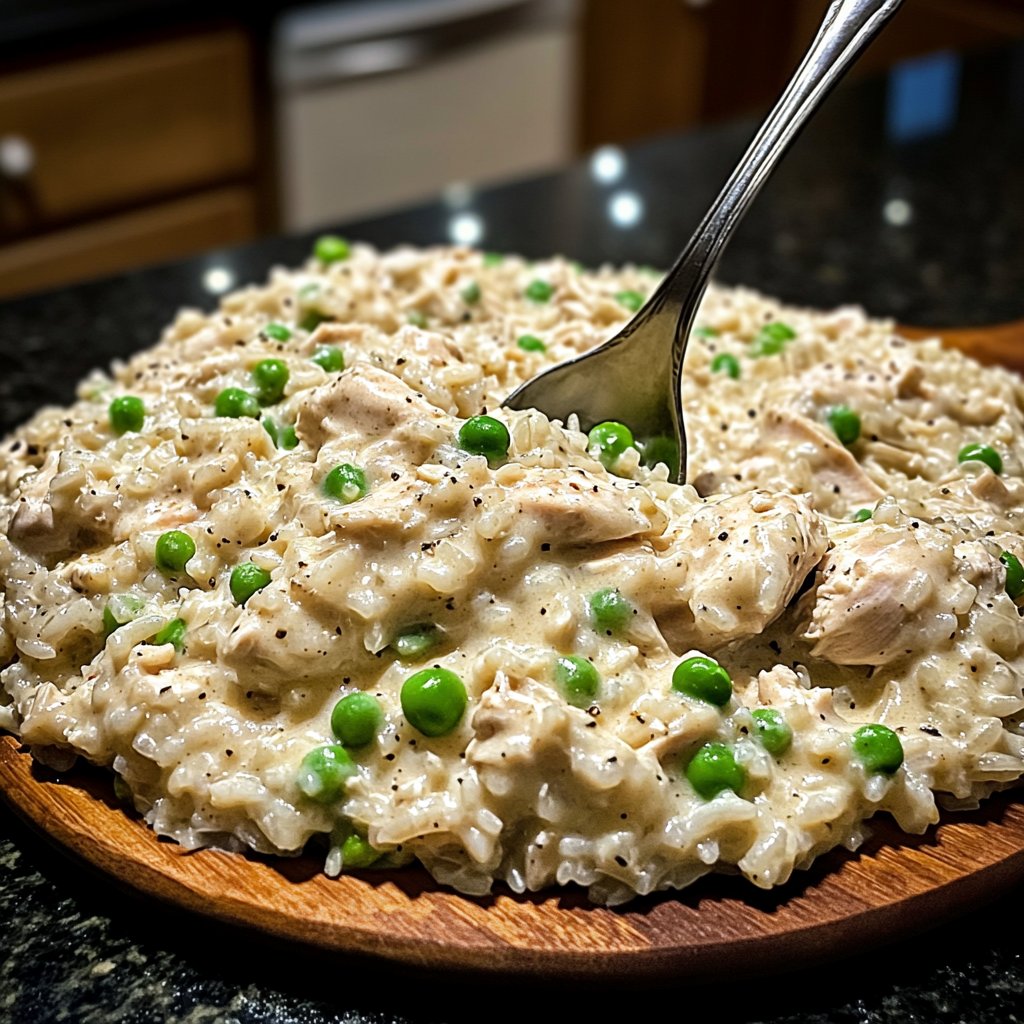 Creamy Slow Cooker Chicken and Rice