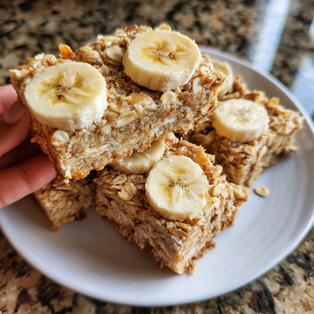 Banana Oat Yogurt Squares