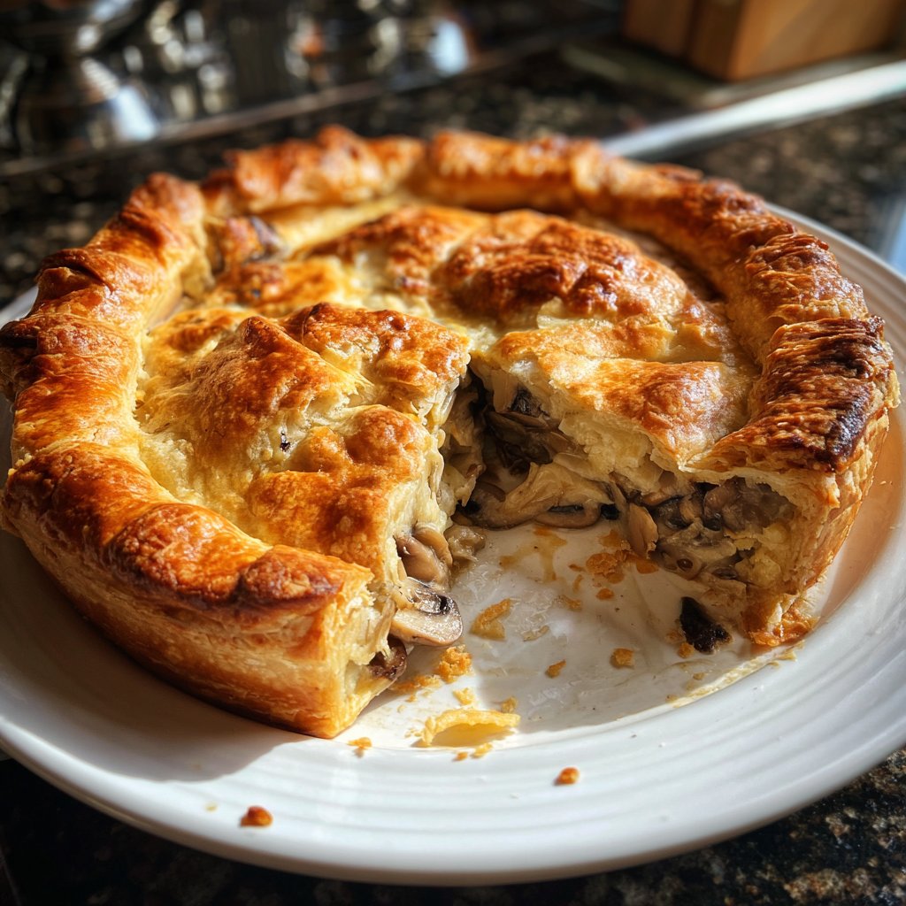 Sunday Mushroom and Leek Pie