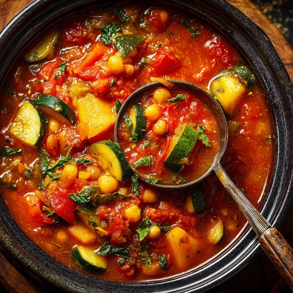 Healthy Crockpot Italian Vegetable Stew