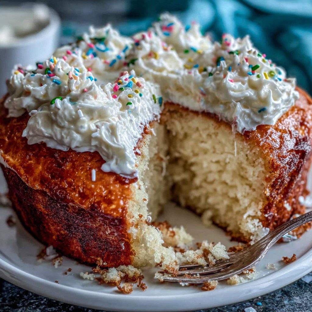 Easy One Bowl Vanilla Cake