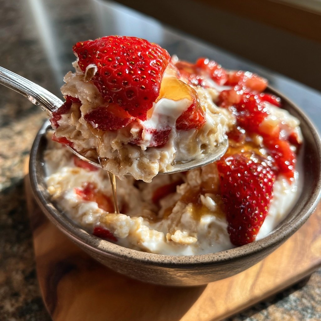 Strawberry Cheesecake Oatmeal