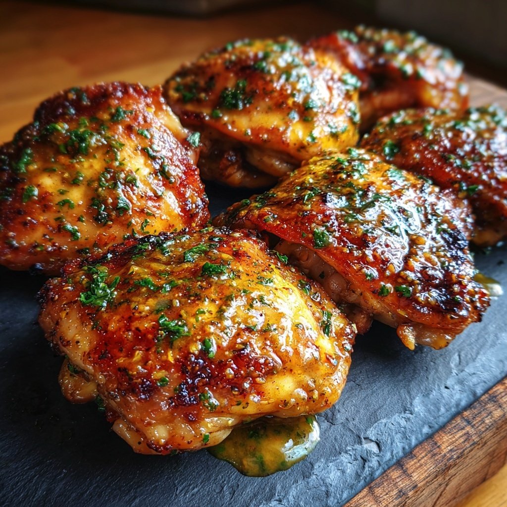 Baked Chicken Thighs With Honey Mustard