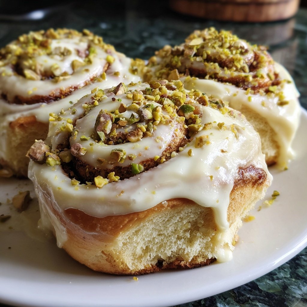 Perfect Pistachio Rolls with Cream Cheese Frosting