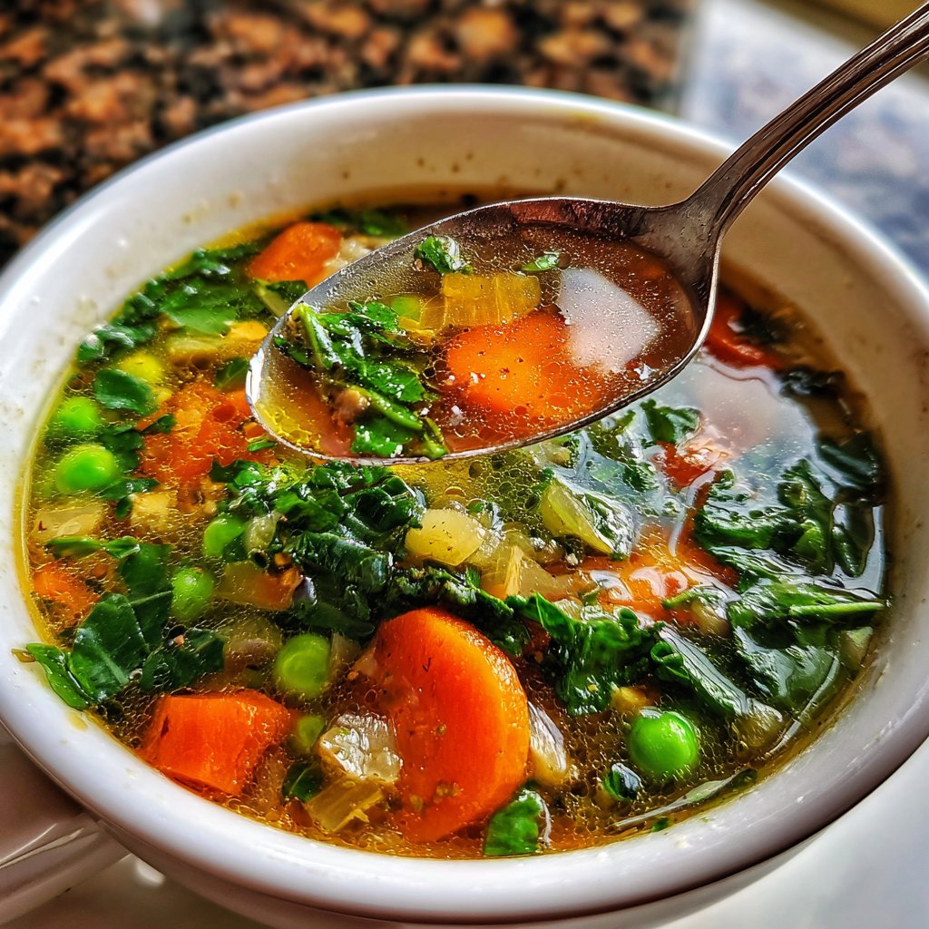 Light Spring Soup With Vegetables